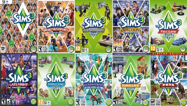 sims 3 expansion packs origin codes free