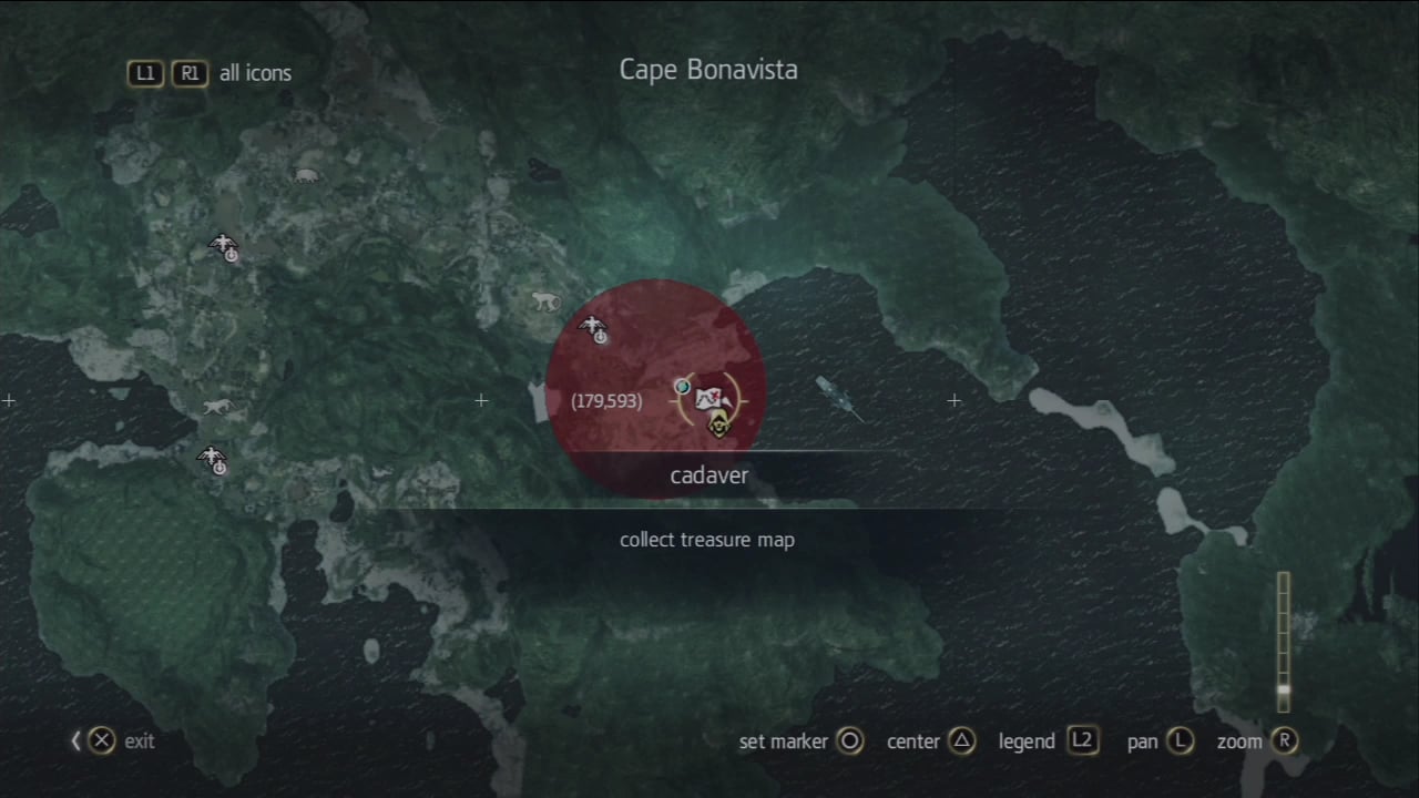 Assassin S Creed 4 Zakopany Poklad Na Ostrove Cape Bonavista