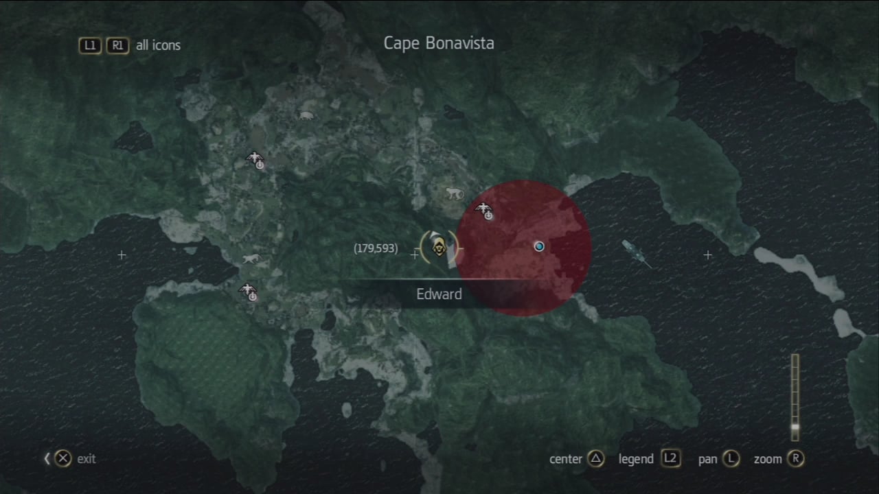 Assassin's Creed 4 Black Flag Localização do Tesouro Cape Bonavista 179,593  