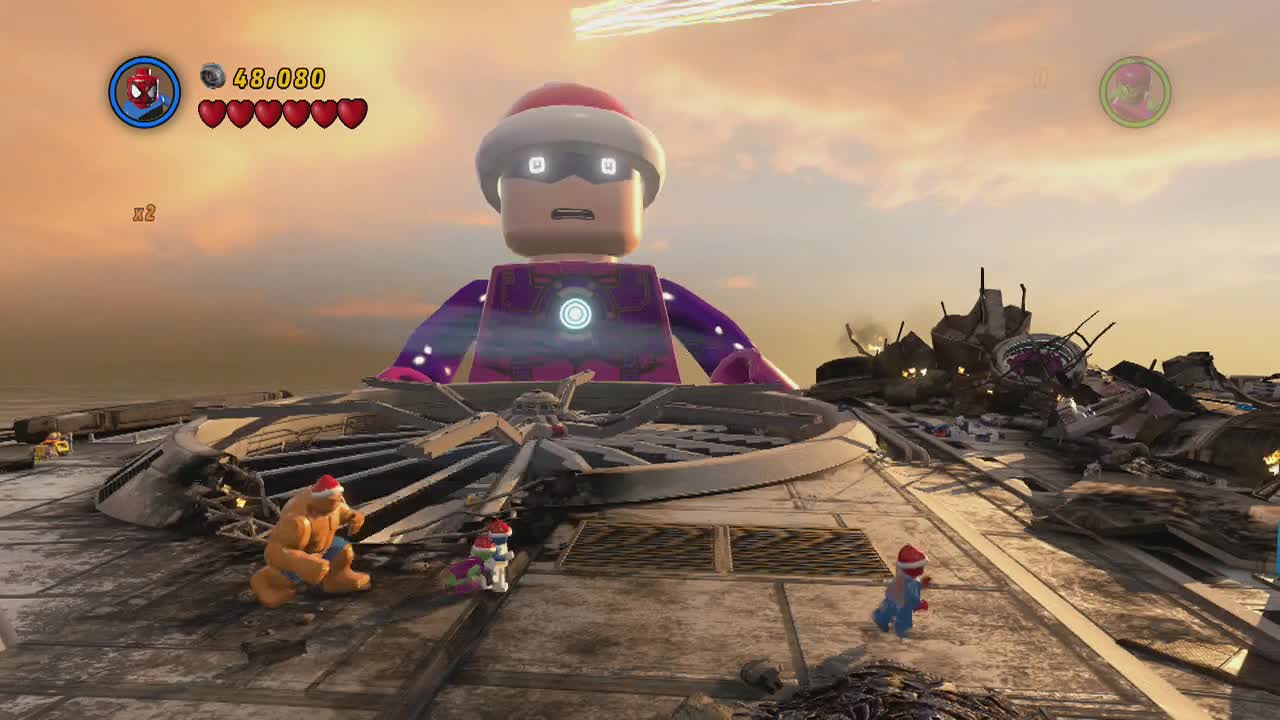 lego marvel galactus fight