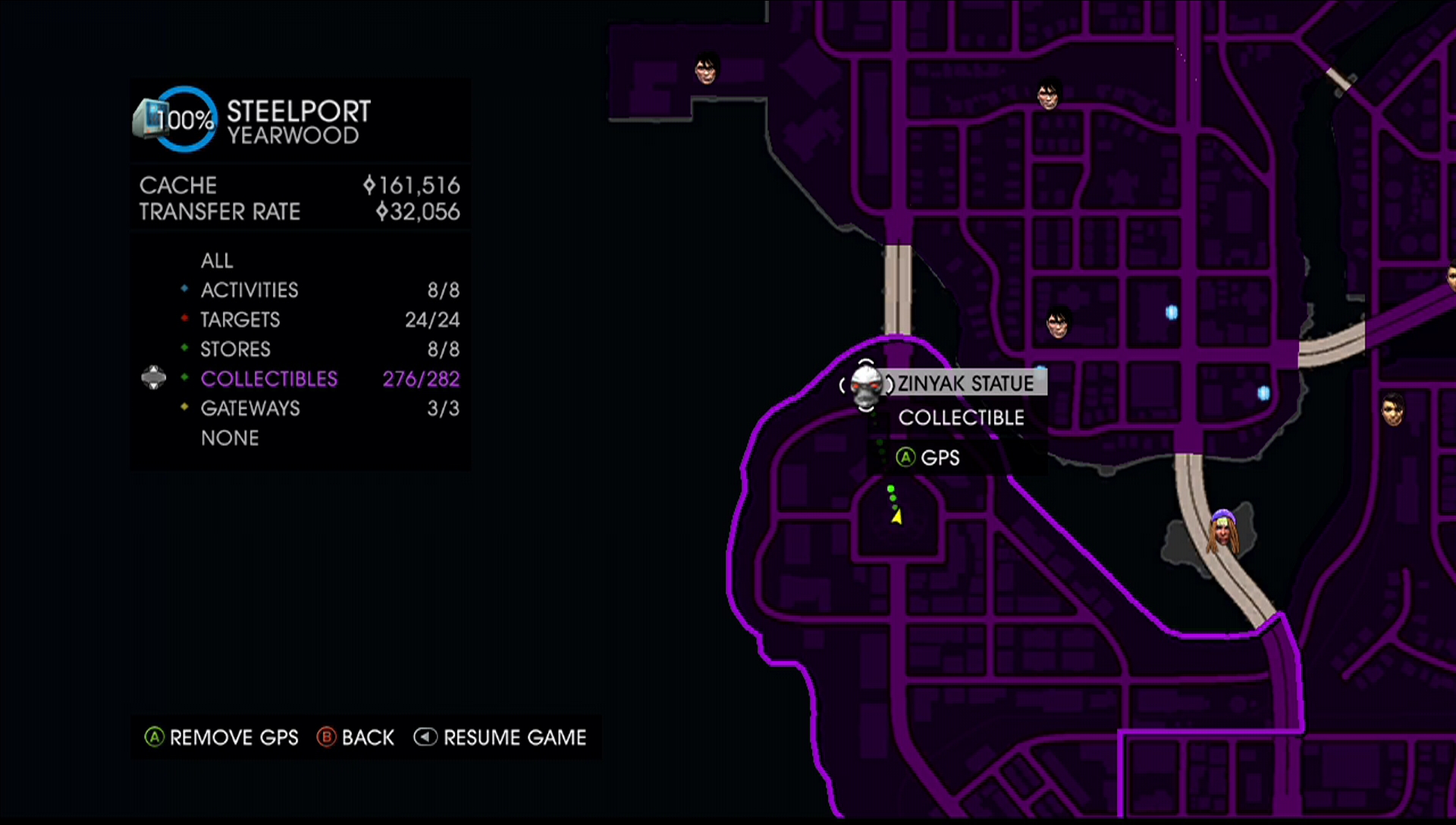 saints row 3 collectibles map