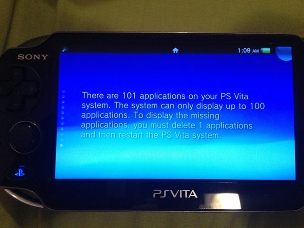 Ps Vita Has Hard 100 App Limit Cheat Code Central