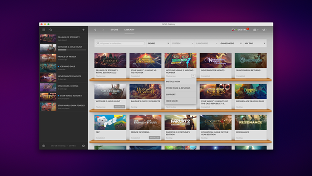 gog galaxy android app