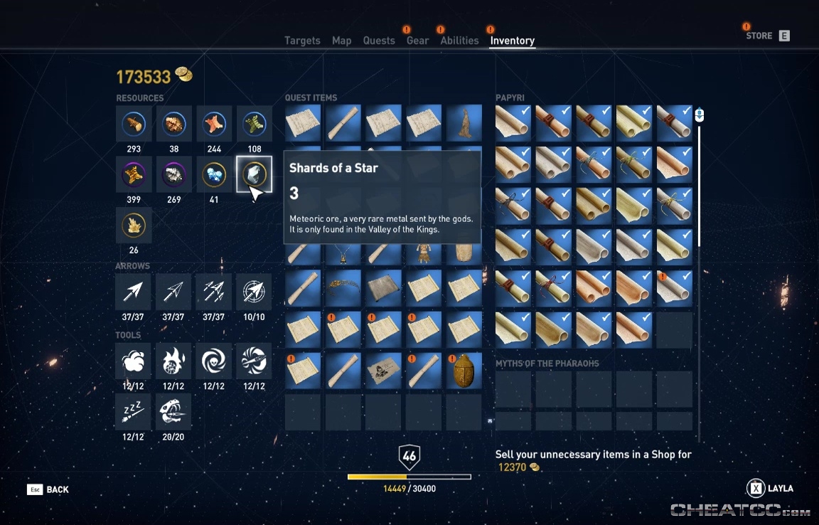 Assassin's Creed: Origins Guide & Walkthrough - Crafting Materials