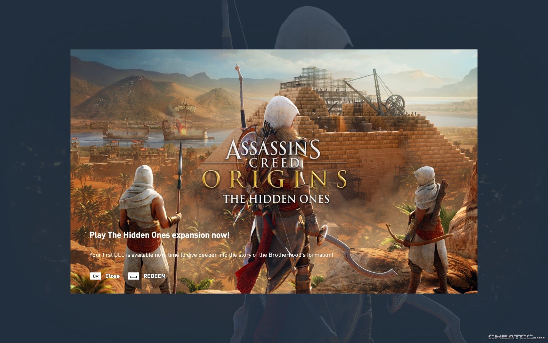Assassin's Creed Origins Hidden Ones DLC - PC
