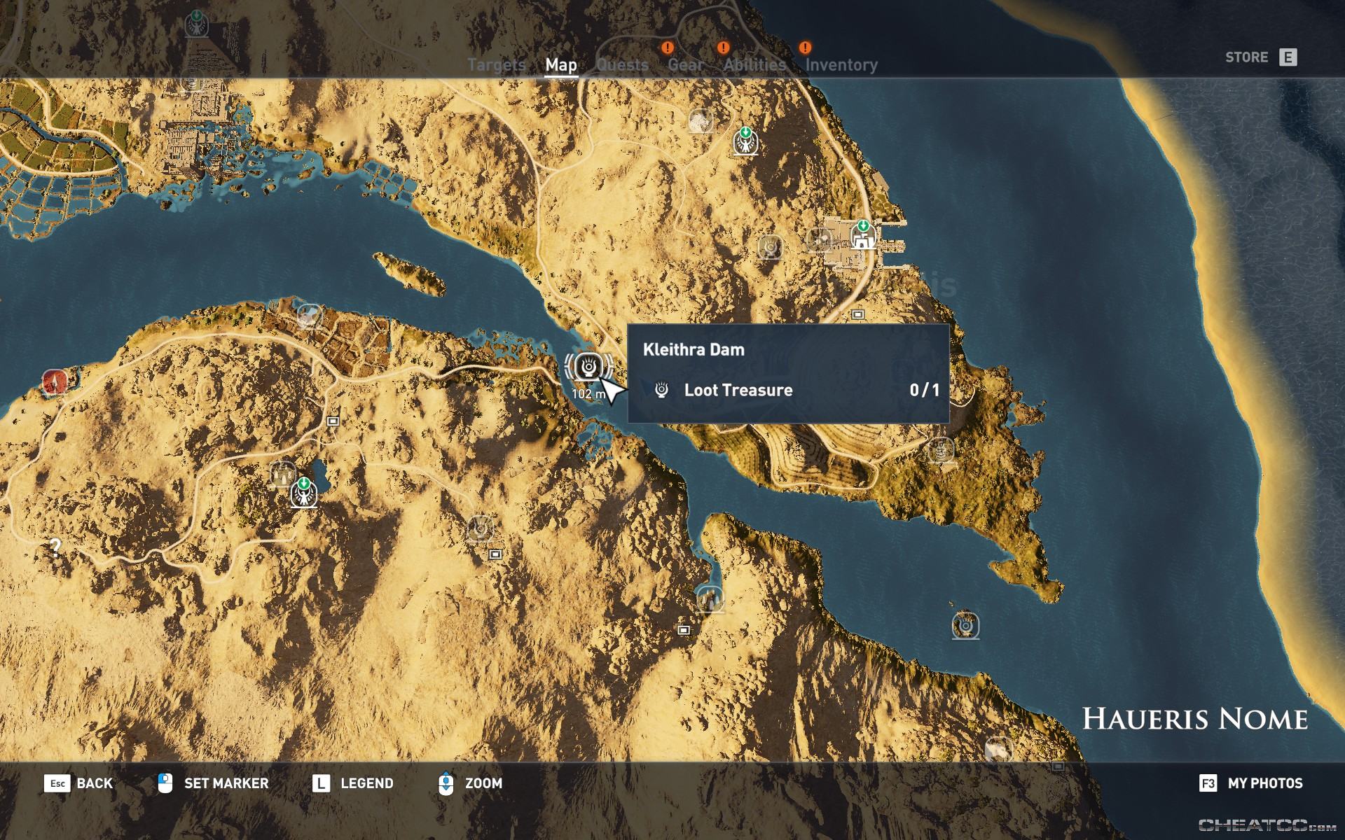 Assassin's Creed: Origins Guide & Walkthrough - Cleon's Dam (Location)