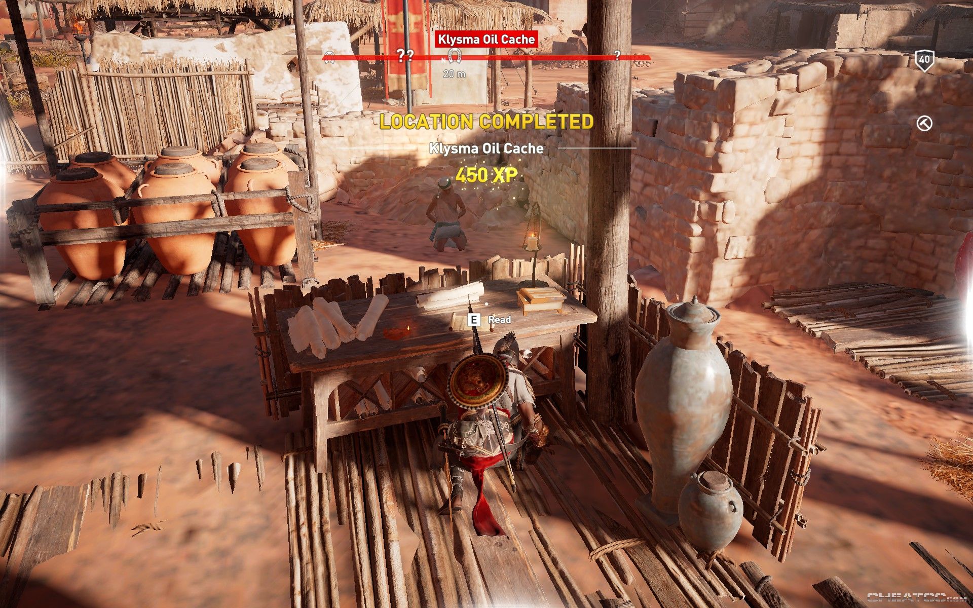 Assassin S Creed Origins Guide Walkthrough Klysma Oil Cache Location