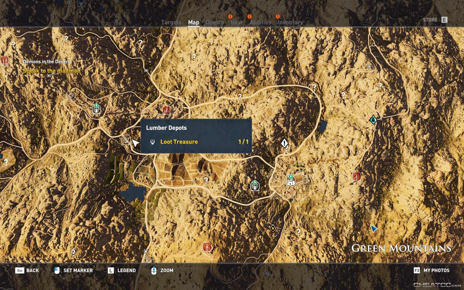 Assassin's Creed: Origins Guide & Walkthrough - Lumber Depots (Location)