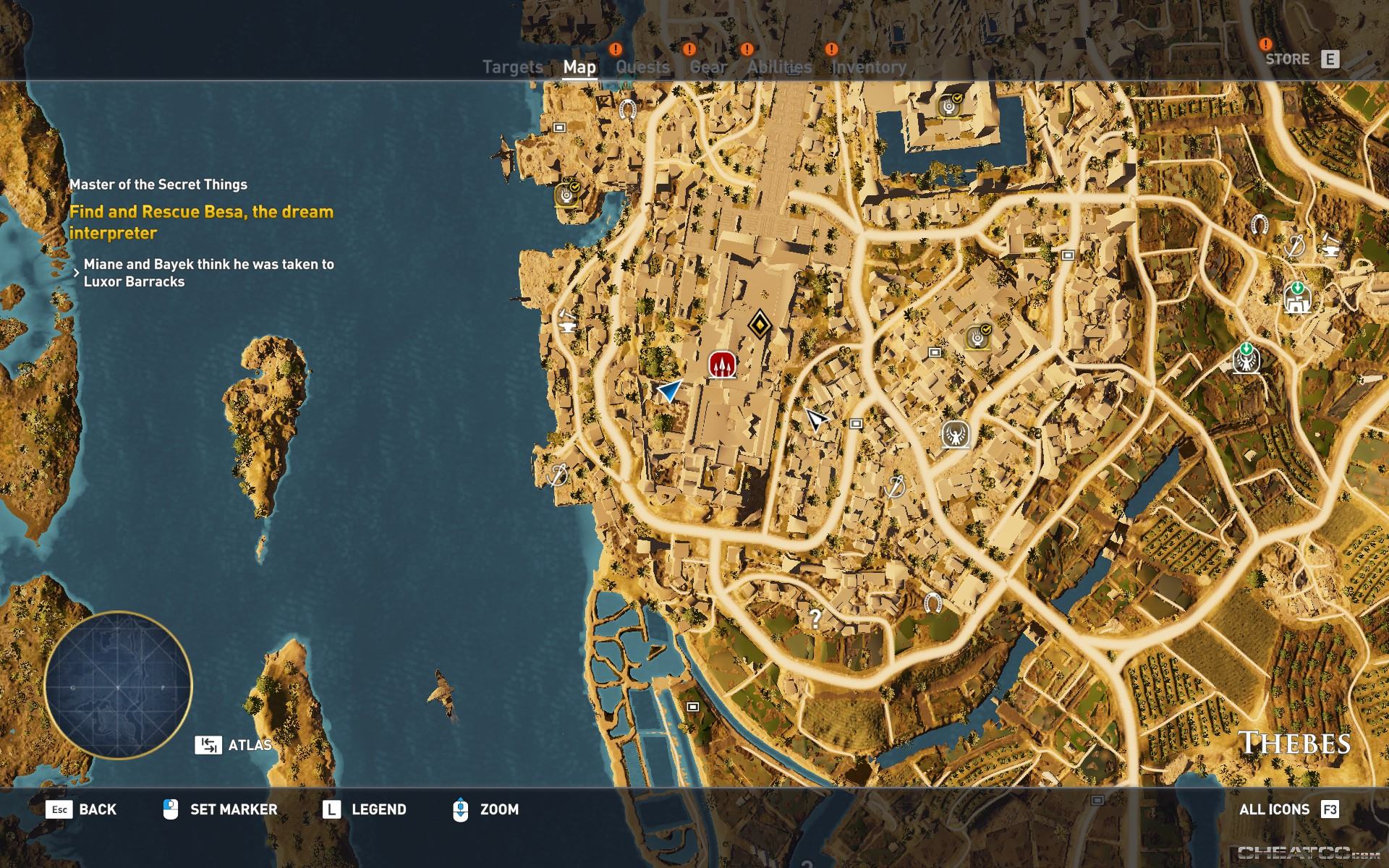 Assassin's Creed: Origins Map