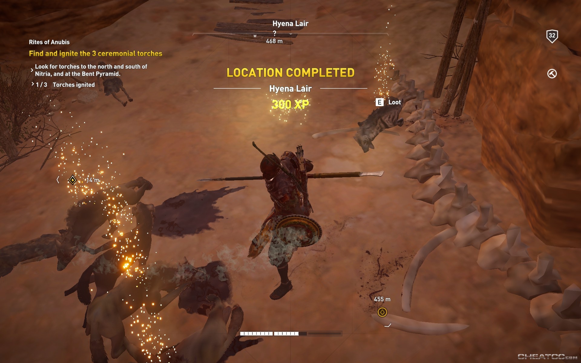 Assassin S Creed Origins Guide Walkthrough Hyena Lair Location