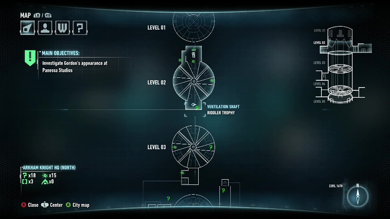 Batman: Arkham Knight Guide/Walkthrough - Arkham Knight HQ