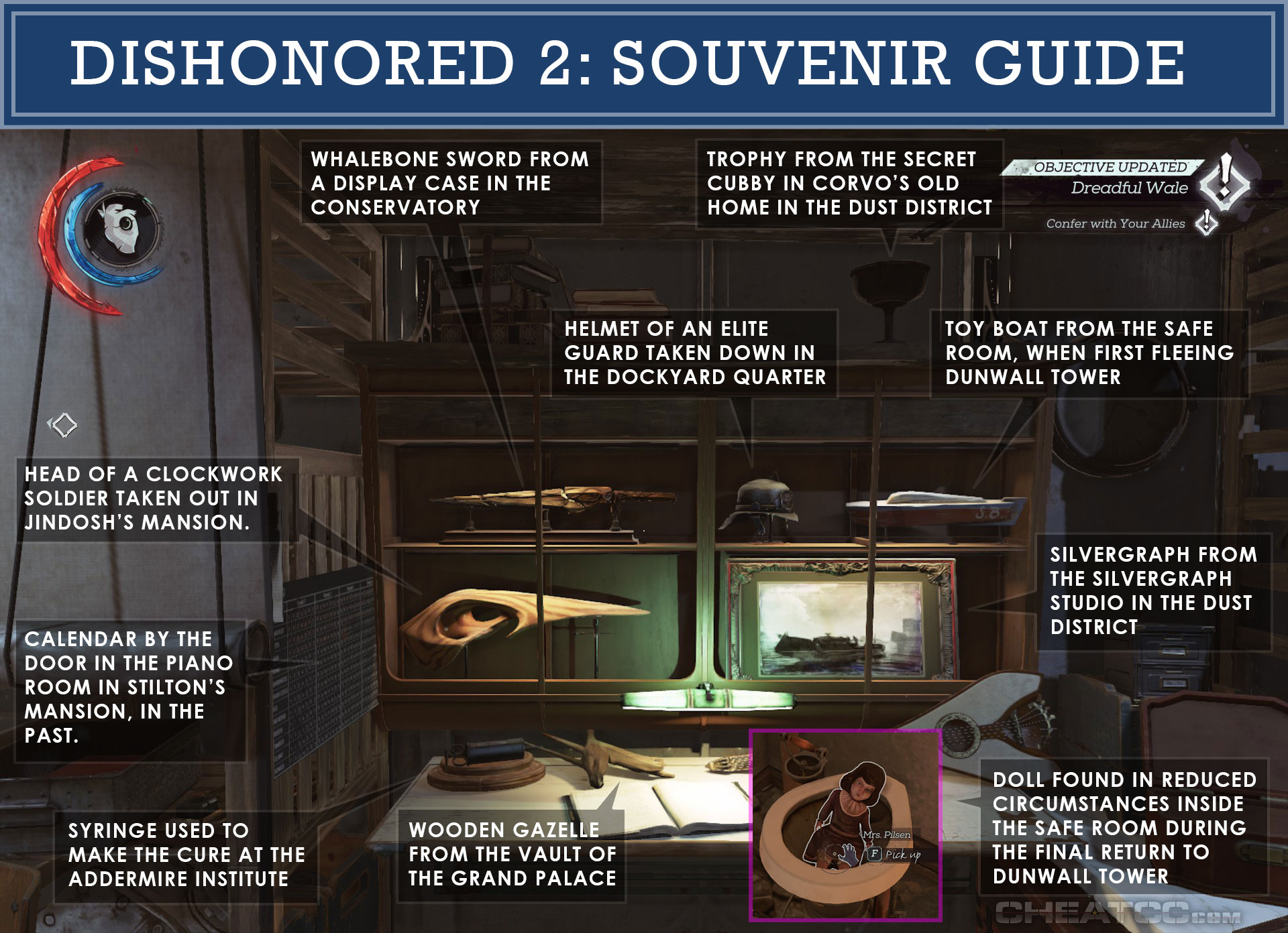 Dishonored 2 Guide/Walkthrough - Souvenir Checklist