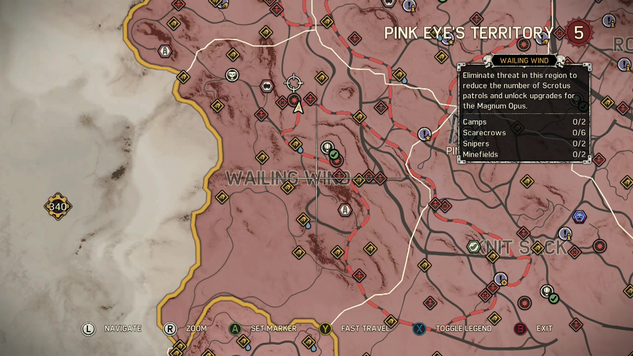 Mad Max Guide/ Walkthrough - Pink-Eye's Territory