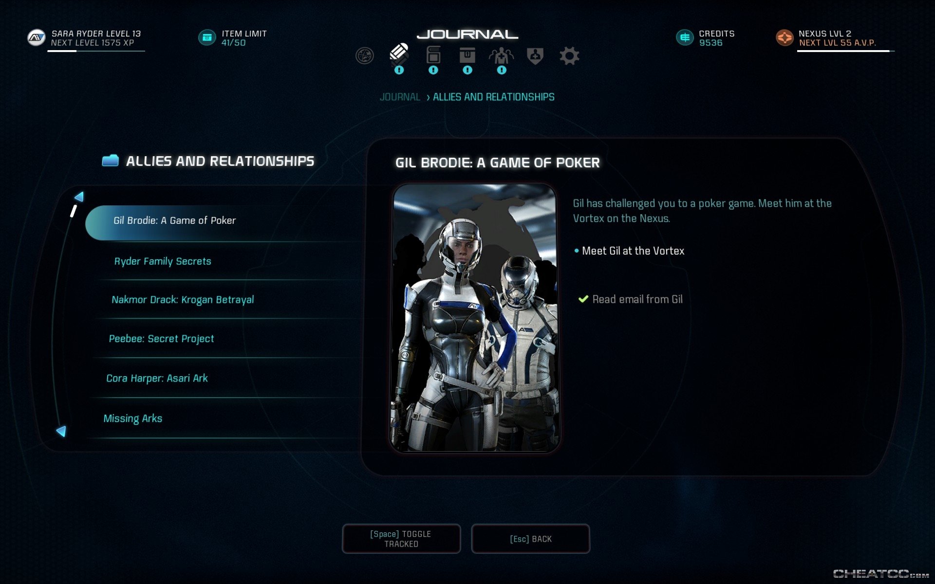 Mass Effect: Andromeda Guide & Walkthrough - Gil Brodie: A Game of Poker