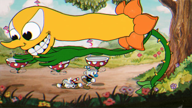 Cuphead in Don't Deal with the Devil Screenshot