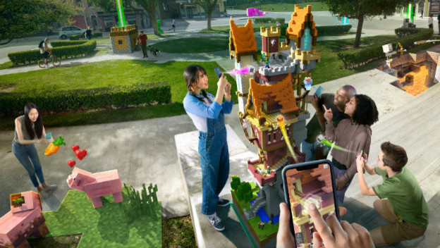 Build and Battle in the Real World With Minecraft Earth 