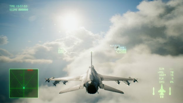 Ace Combat 7: Captura de pantalla desconocida de cielos desconocidos