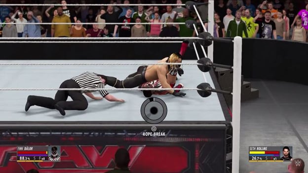 Captura de pantalla de WWE 2K16