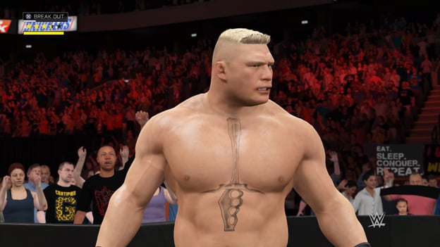 Captura de pantalla de WWE 2K17